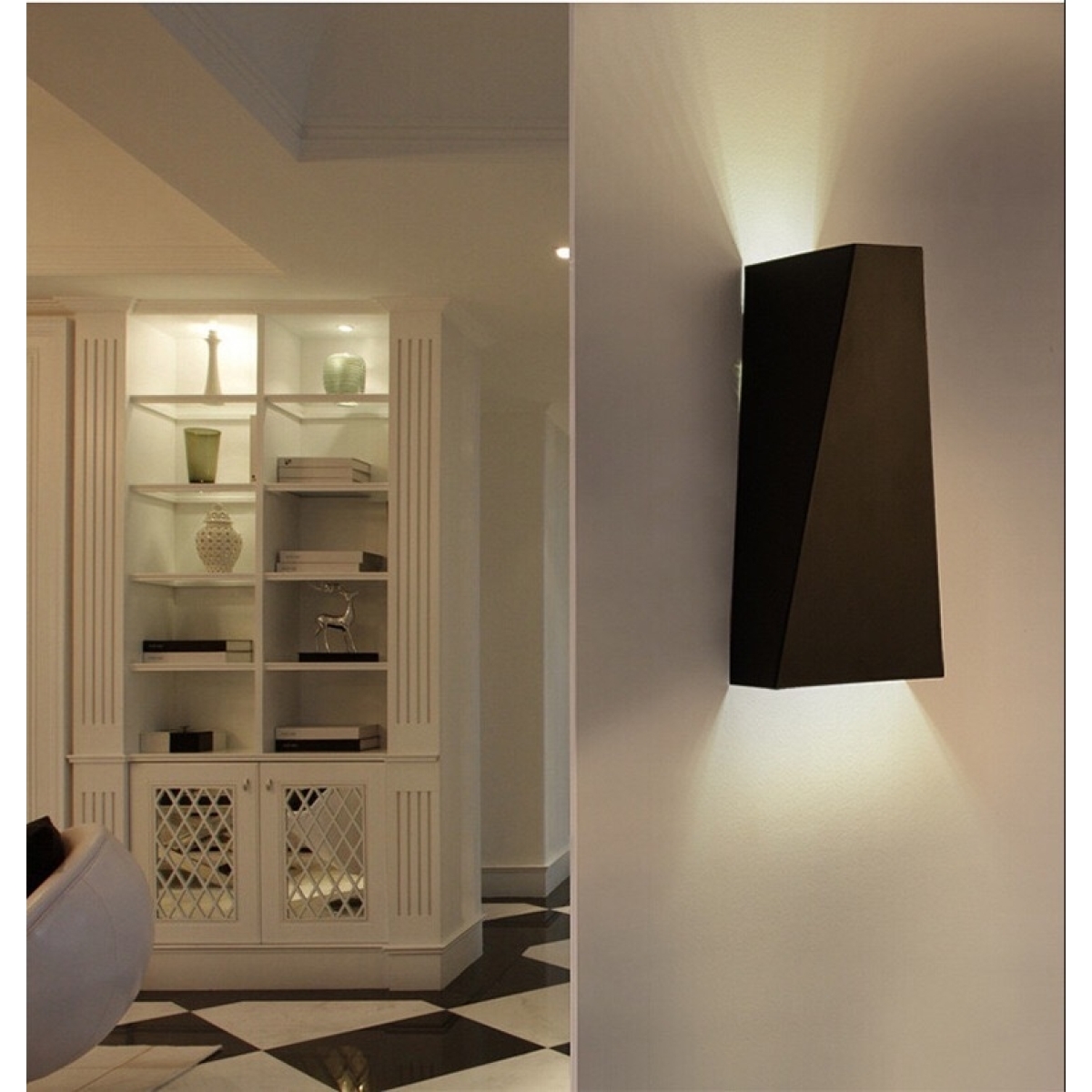 5cm 100-240V 6W Λευκό Φως 480lm 3000K Μαύρο INOGEOMBK