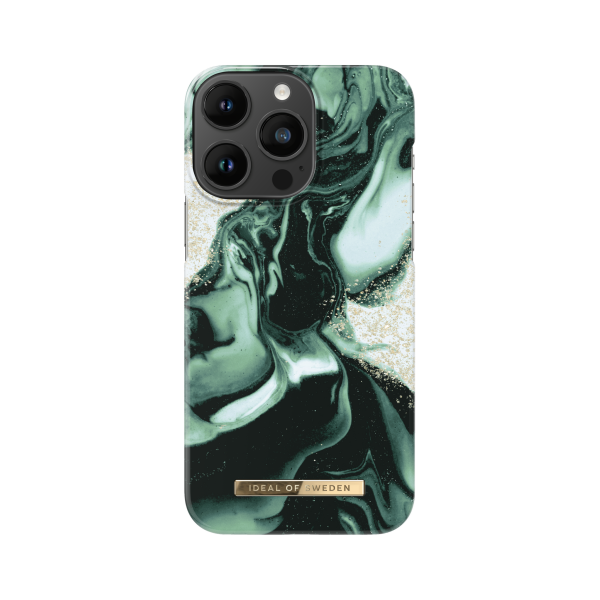 IDEAL OF SWEDEN Θήκη Fashion Case iPhone 14 Pro Max Golden Olive Marble IDFCAW21-I2267P-320