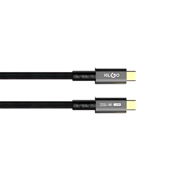 Καλώδιο Type-C to Type-C 1.8m Klgo S-2004 Μαύρο