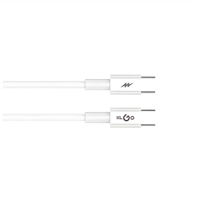 Καλώδιο Type-C to Type-C 2m Klgo S-116 Λευκό