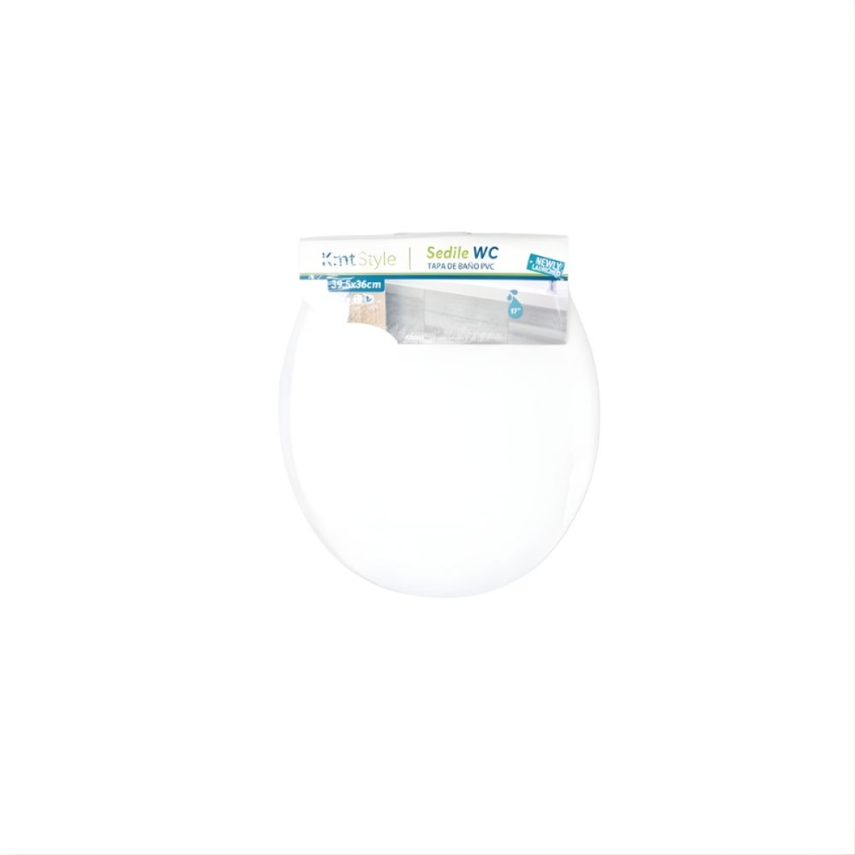 Καπάκι Τουαλέτας 39.5x36cm Πλαστικό Λευκό Kmt Style 5201326