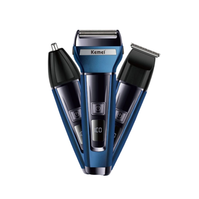 Kemei KM-6541 Trimmer Μηχανή Ανδρική Επαναφορτιζόμενη Προσώπου Μύτης Φρυδιών & Αυτιών