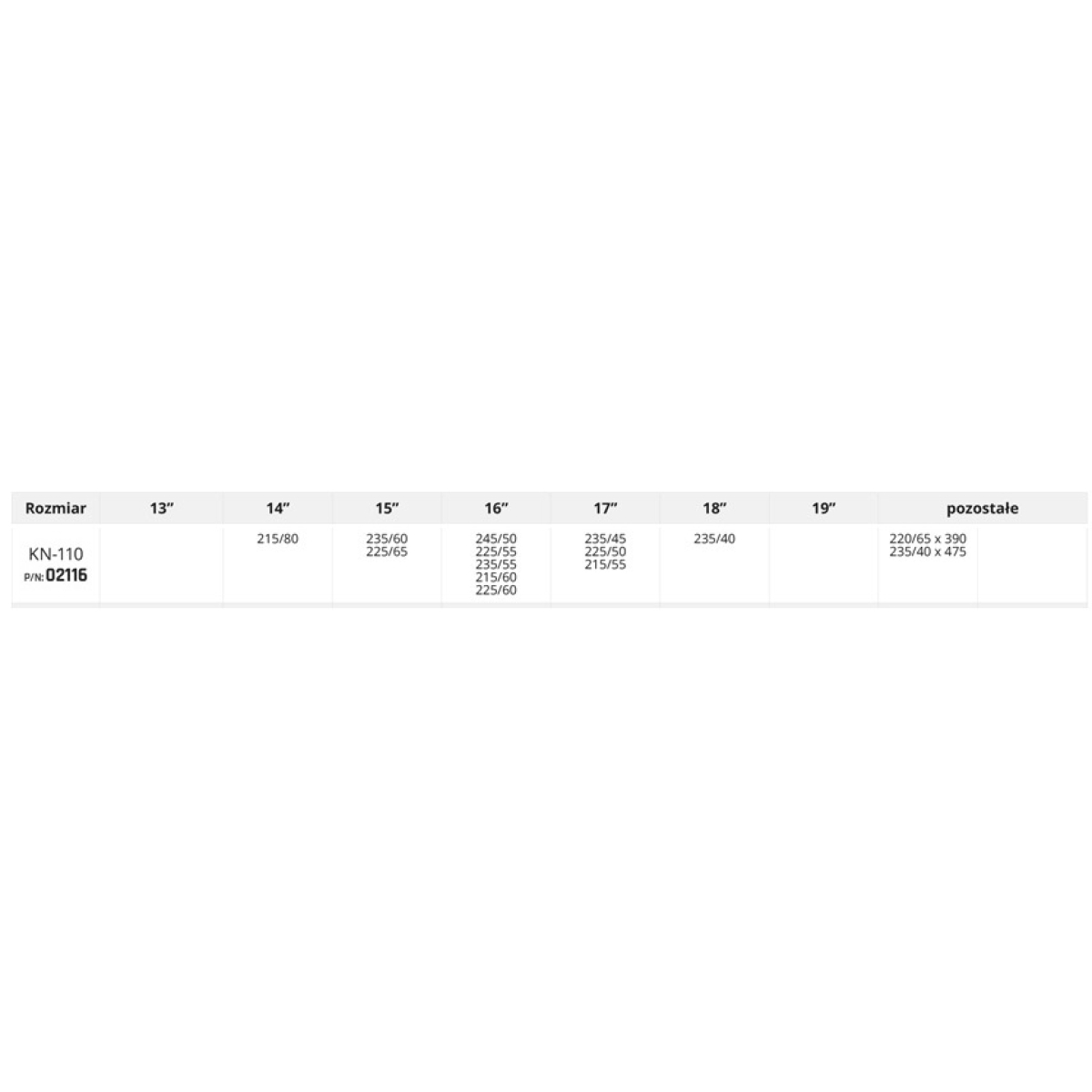 AMiO KN 110 Αντιολισθητικές Αλυσίδες με Πάχος 12mm για Επιβατικό Αυτοκίνητο 2τμχ 2116 - Image 2