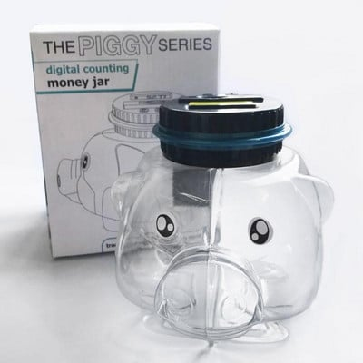 Κουμπαράς Γουρουνάκι με Αυτόματη Καταμέτρηση - Διάφανο - Image 2