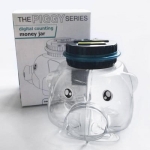 Κουμπαράς Γουρουνάκι με Αυτόματη Καταμέτρηση - Διάφανο - Image 2