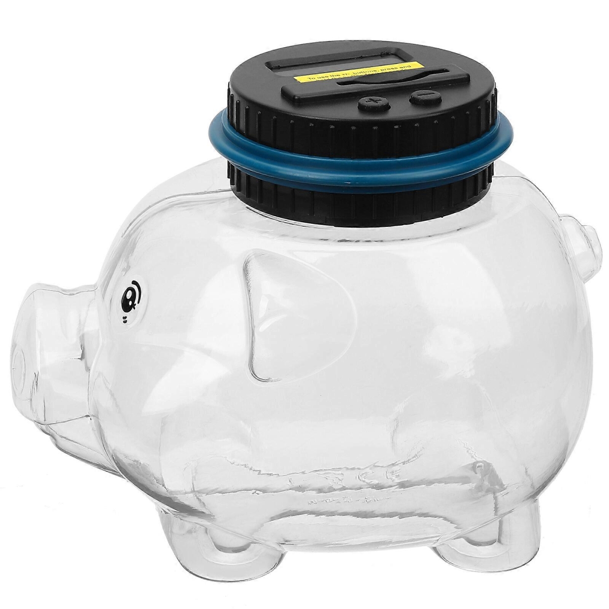 Κουμπαράς Γουρουνάκι με Αυτόματη Καταμέτρηση - Διάφανο - Image 4