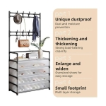 Κρεμάστρα δαπέδου με παπουτσοθήκη 5 επιπέδων – dx6205b