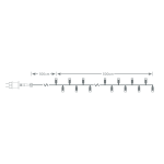Nordic Home Χριστουγεννιάτικα Λαμπάκια γιρλάντα 40 LED πολύχρωμα με μαύρο καλώδιο 5m LGT-108 - Image 2