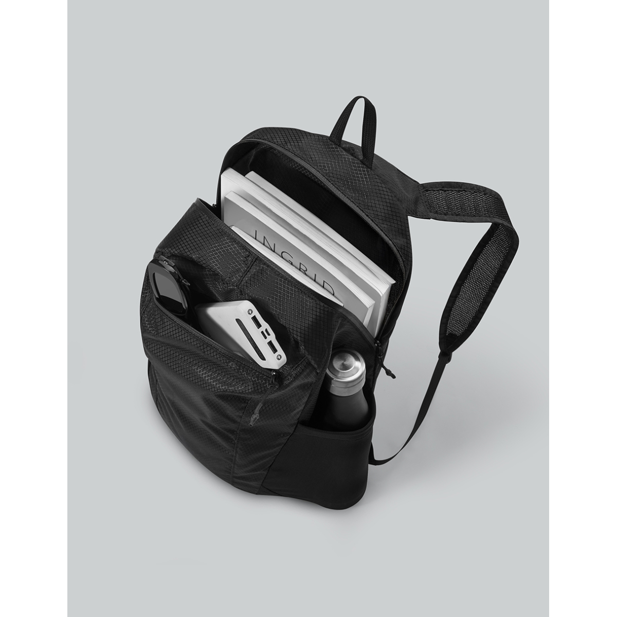 Gaston Luga Τσάντα Lightweight Packable Backpack - Black LWPBPBK - Image 4