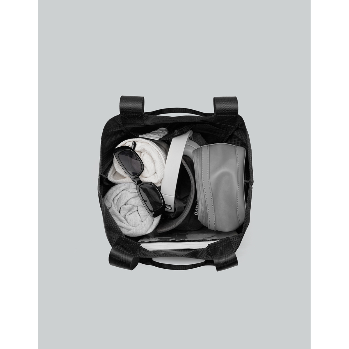 Gaston Luga Τσάντα Lightweight Packable Tote Bag - Black LWPTTBK - Image 2