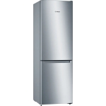 Bosch Ψυγειοκαταψύκτης 305lt NoFrost Υ186xΠ60xΒ66εκ. Inox KGN36NLEA