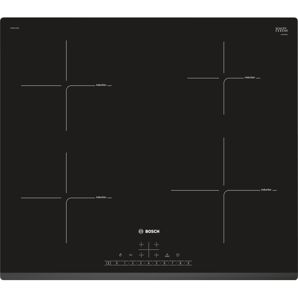 Bosch Επαγωγική Εστία Αυτόνομη 59.2x52.2cm Μαύρη PIE631FB1E