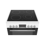 Bosch Κουζίνα 66lt με Κεραμικές Εστίες Π60εκ. Λευκή HKR39C220 - Image 2