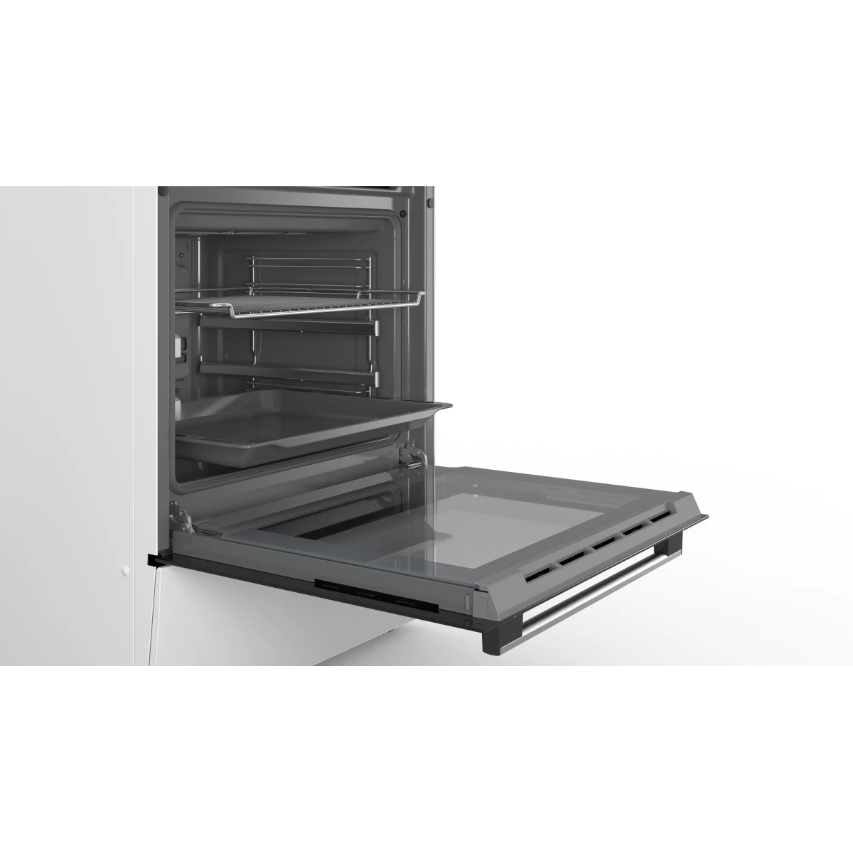 Bosch Κουζίνα 66lt με Κεραμικές Εστίες Π60εκ. Λευκή HKR39C220 - Image 4