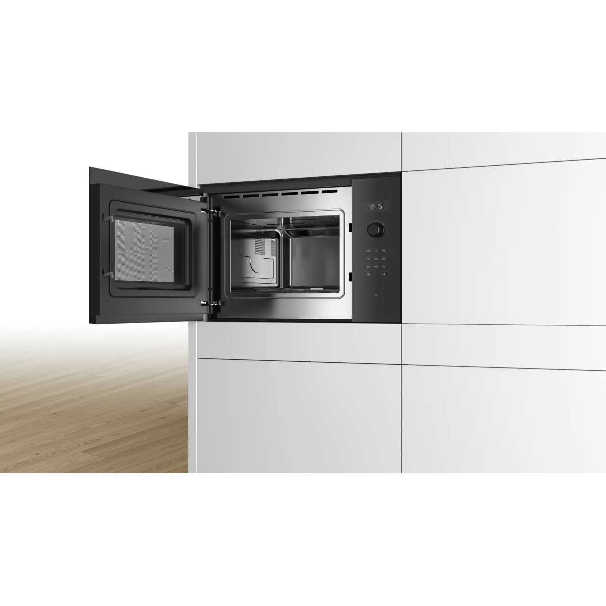 Bosch Εντοιχιζόμενος Φούρνος Μικροκυμάτων 25lt Μαύρος BFL554MB0 - Image 4