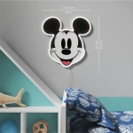 Yellowpop Διακοσμητικό Φωτιστικό Τοίχου LED Neon Disney Mickey Printed Face 25.5X26cm USB A Cable YPDI-PFA-MIC - Image 3
