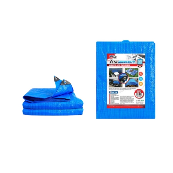 Μουσαμάς Αδιάβροχος Μπλε Kmt style 50gr/m² 2x3m