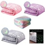 Παιδική Κουβέρτα Fleece που Φωσφορίζει 150x200cm με Λαμπερά Φωσφορίζοντα Σχέδια – Magic Glow in the Dark Blanket