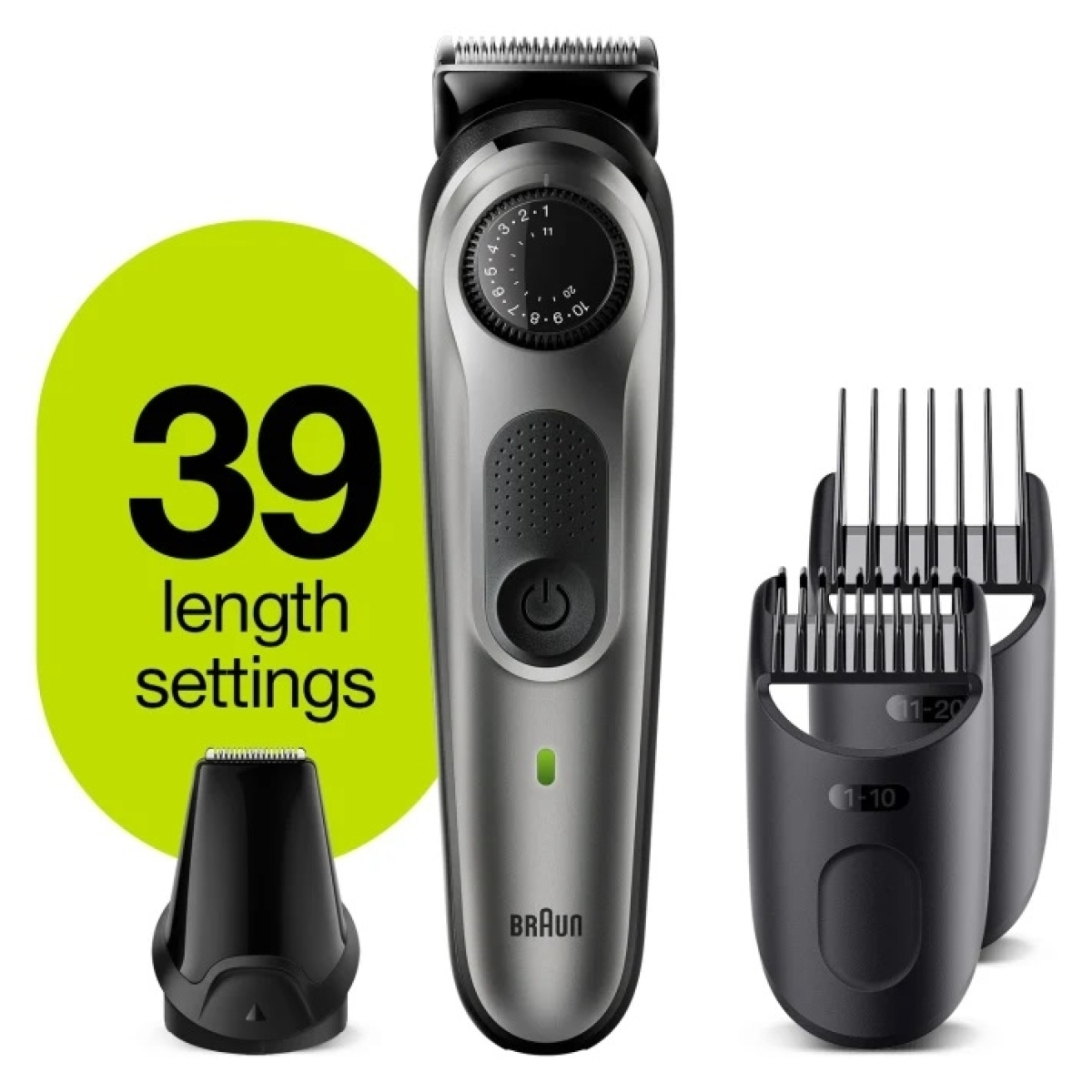 Braun Beard Trimmer 5 Σετ Επαναφορτιζόμενης Κουρευτικής Μηχανής Γκρι BT5360 - Image 4