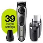 Braun Beard Trimmer 5 Σετ Επαναφορτιζόμενης Κουρευτικής Μηχανής Γκρι BT5360 - Image 4