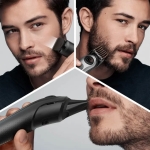 Braun Beard Trimmer 5 Σετ Επαναφορτιζόμενης Κουρευτικής Μηχανής Γκρι BT5360 - Image 2