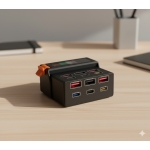 Power Bank Γρήγορης Φόρτισης 65W 50000mAh Με Ένδειξη Οθόνης Moxom MX-PB187 Μαύρο - Image 2