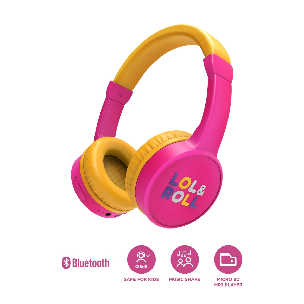 ENERGY SISTEM Lol&Roll Παιδικά Ακουστικά Κεφαλής Pop Kids Bluetooth Headphones Pink 454877 - Image 4