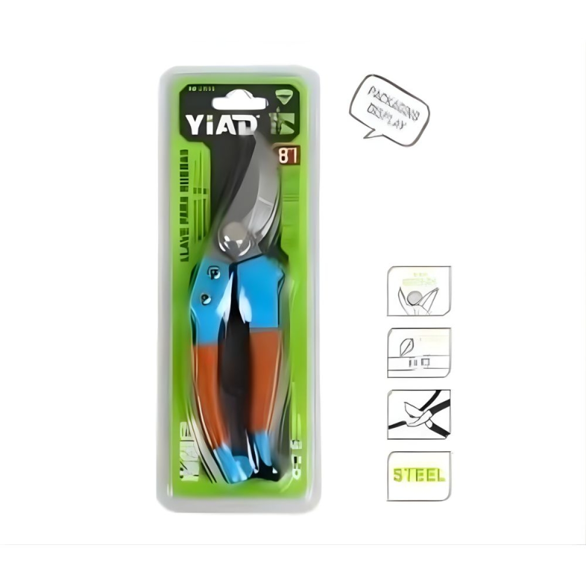 Ψαλίδι Κλαδέματος 200mm Yiad 27613