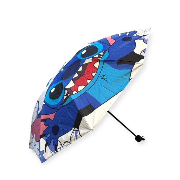 Πτυσσόμενη Χειροκίνητη Ομπρέλα Disney Stitch με 8 Ακτίνες