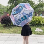 Πτυσσόμενη Χειροκίνητη Ομπρέλα Disney Stitch με 8 Ακτίνες