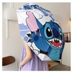 Πτυσσόμενη Χειροκίνητη Ομπρέλα Disney Stitch με 8 Ακτίνες