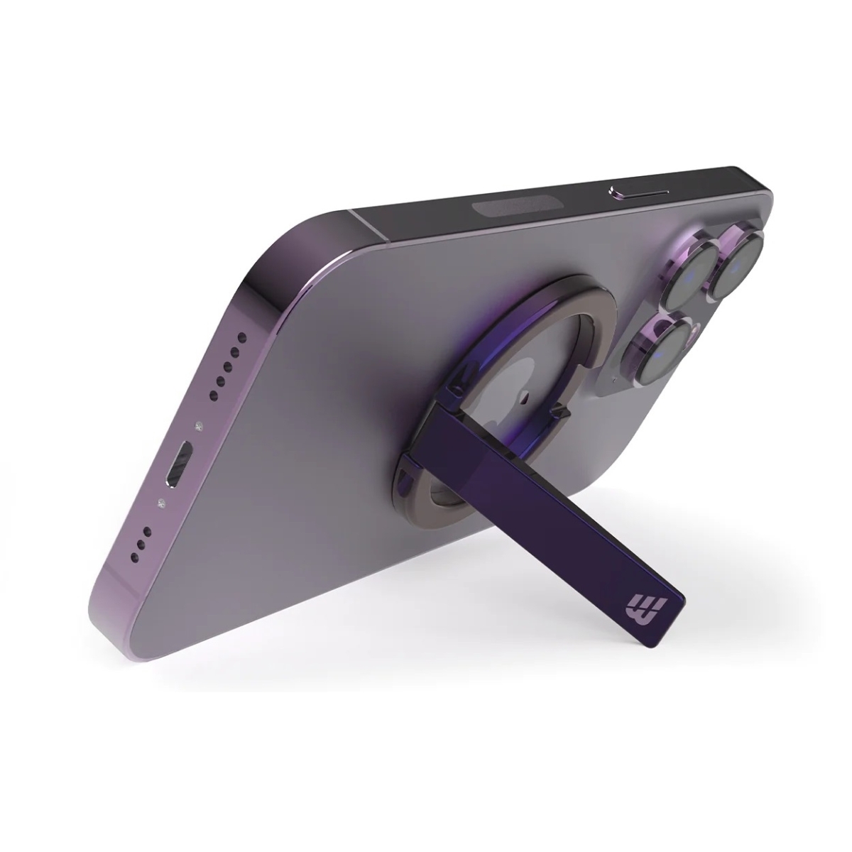 Baykron Μαγνητικό Stand για Κινητά Συμβατό με Magsafe Σκούρο Μωβ BKR-MAGST-DP - Image 2