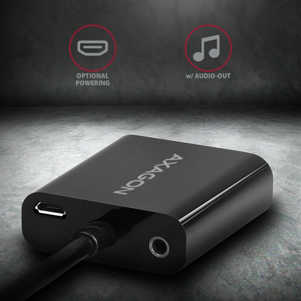 Axagon Αντάπτορας HDMI Αρσενικό σε VGA Θηλυκό, FullHD, Audio OUT RVH-VGAN - Image 3