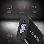 Axagon Αντάπτορας HDMI Αρσενικό σε VGA Θηλυκό, FullHD, Audio OUT RVH-VGAN - Image 4
