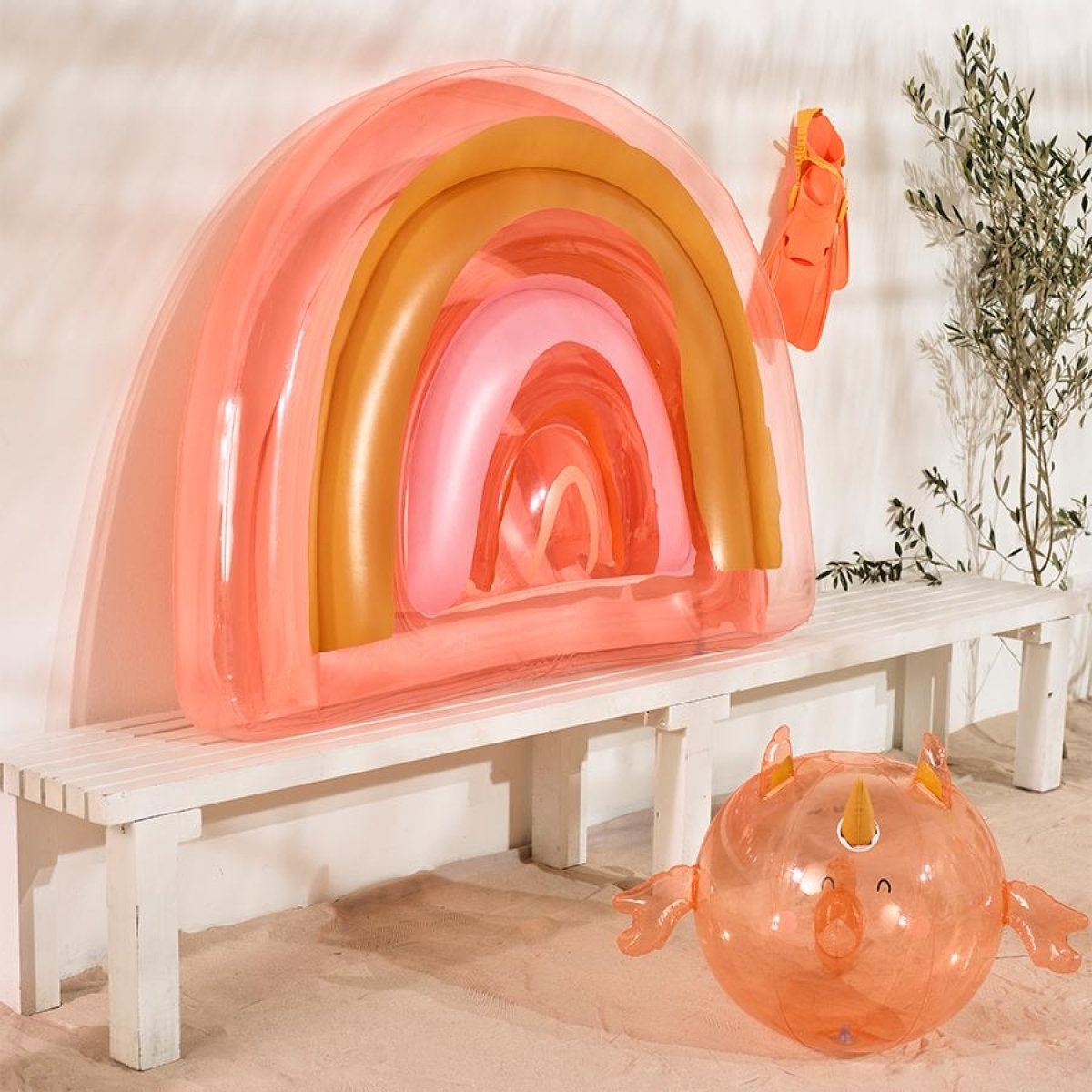 Sunnylife Φουσκωτό ψαράκι Inflatable Buddy Ball Seahorse Unicorn - Peachy Pink S1PBUBSE - Image 4