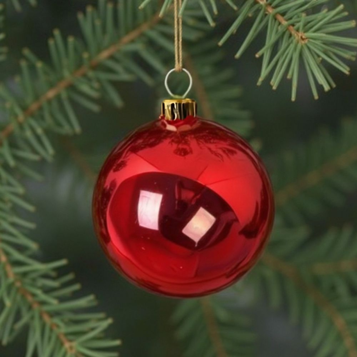 Σετ Χριστουγεννιάτικες Μπάλες Κόκκινες Ματ Γυαλιστερές Glitter 15cm - 6 τμχ.