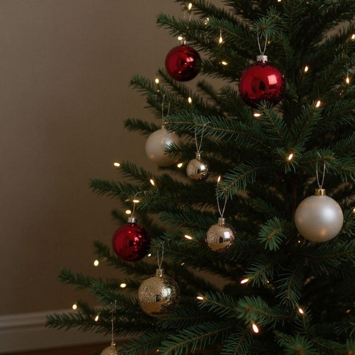 Σετ Χριστουγεννιάτικες Μπάλες Κόκκινες Ματ Γυαλιστερές Glitter 15cm - 6 τμχ.