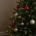 Σετ Χριστουγεννιάτικες Μπάλες Κόκκινες Ματ Γυαλιστερές Glitter 15cm - 6 τμχ.