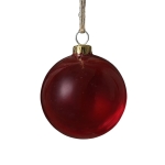 Σετ Χριστουγεννιάτικες Μπάλες Κόκκινες Ματ Γυαλιστερές Glitter 15cm - 6 τμχ.