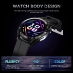 Smartwatch με Ελληνικό μενού, NFC Μαύρο HW23 PRO