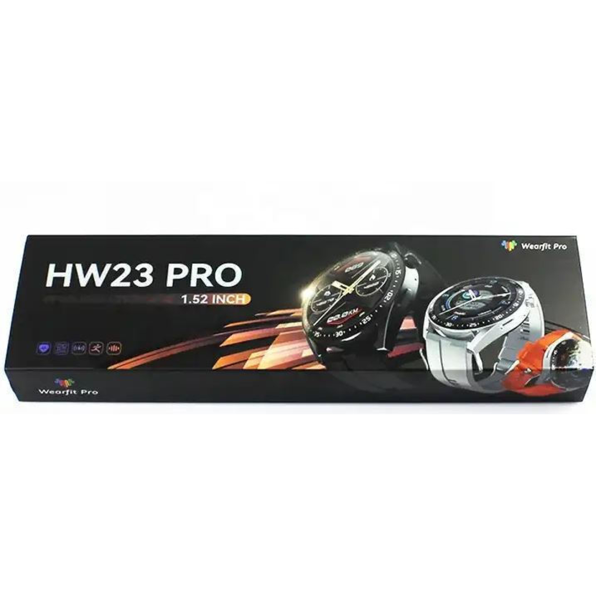 Smartwatch με Ελληνικό μενού, NFC Μαύρο HW23 PRO