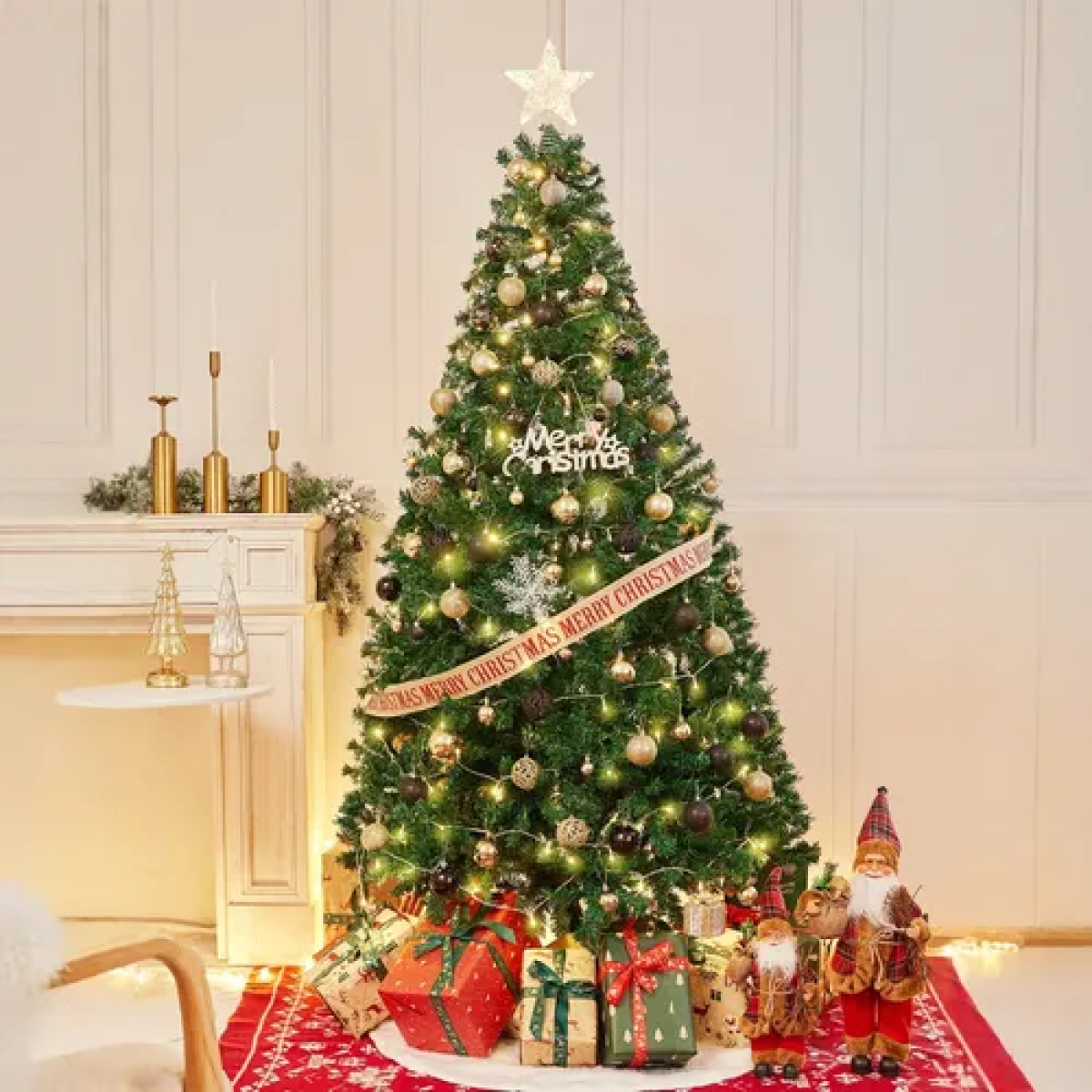 Τεχνητό Χριστουγεννιάτικο Δέντρο 60cm με Πλαστική Βάση SDS-25585 - Image 3