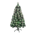 Τεχνητό Χριστουγεννιάτικο Δέντρο 90 εκ. με Οπτική Ίνα & Πολύχρωμα LED