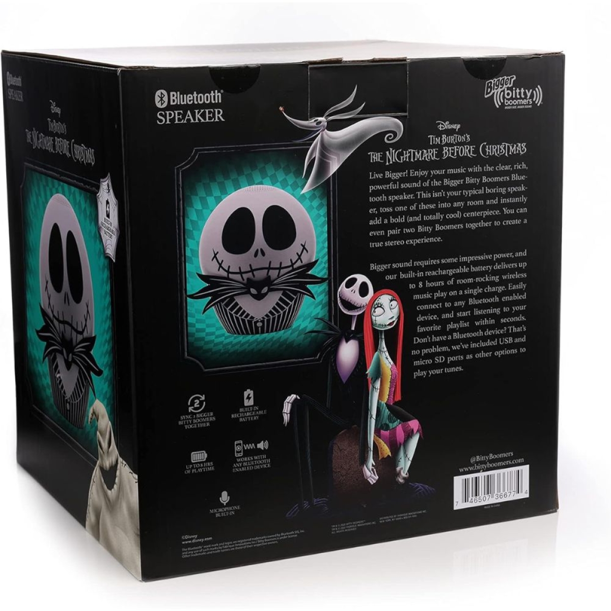 The Nightmare Before Christmas Jack Skellington Bigger 8" Bluetooth Speaker