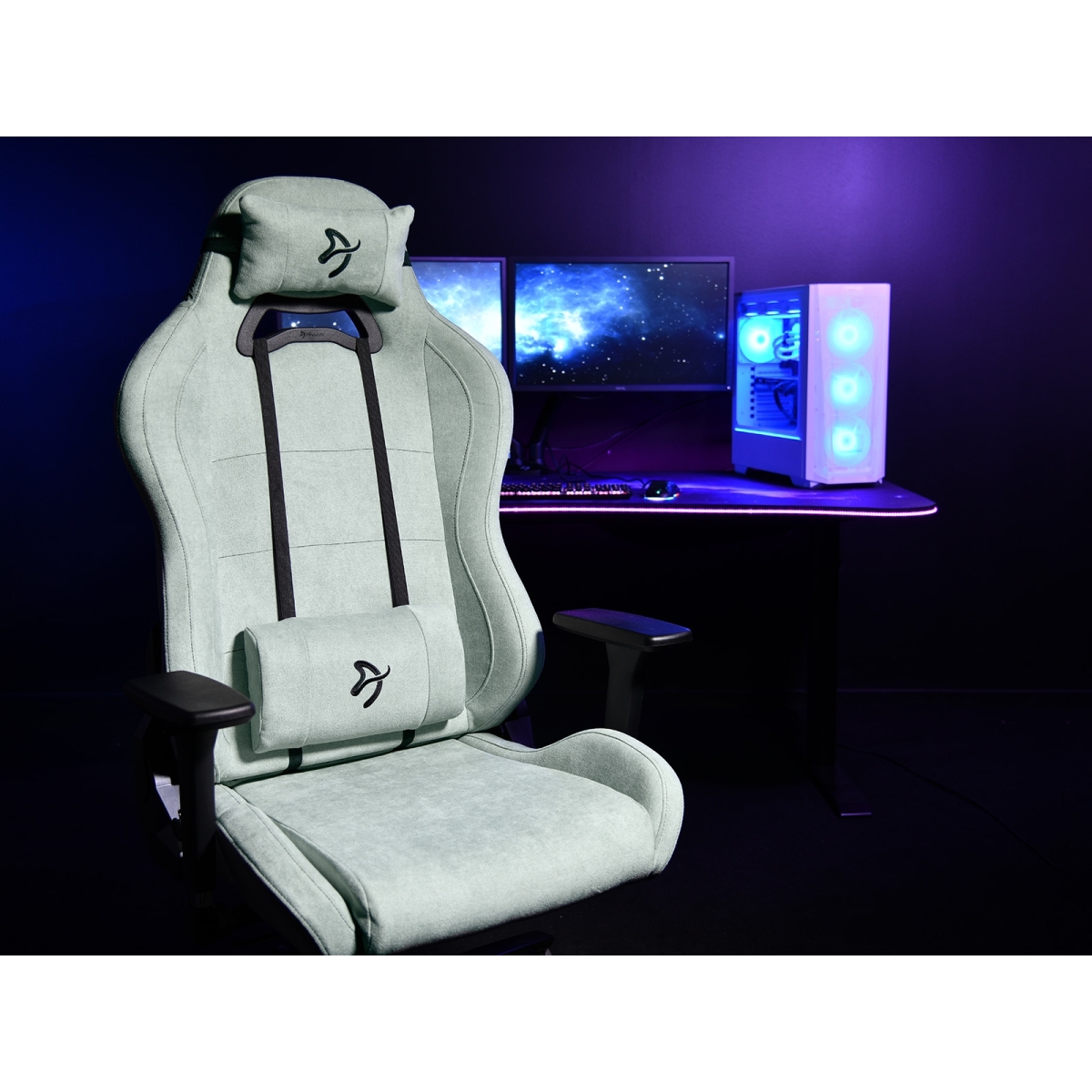 Arozzi Gaming Καρέκλα Torretta Soft Fabric™ v2 Pearl Green TORRETTA-SFB-PGN - Image 3