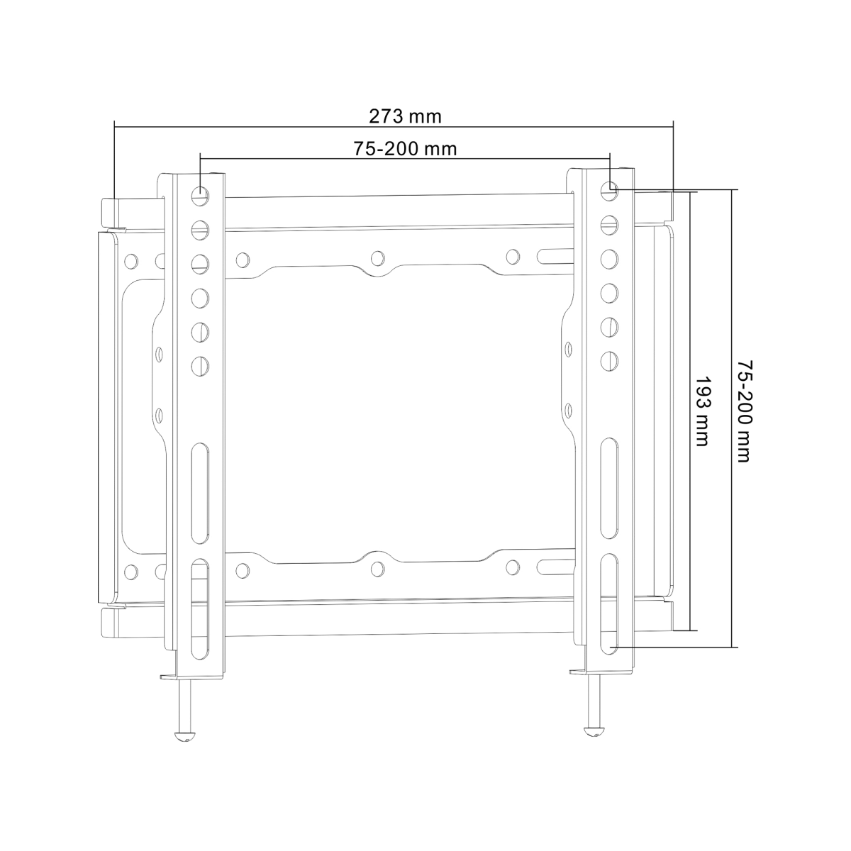 Cabletech Βάση TV για Οθόνες 13-42 ιντσών, 35kg UCH0150 - Image 4