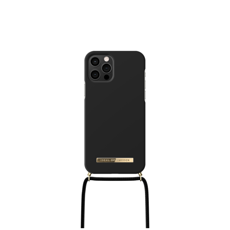 IDEAL OF SWEDEN θήκη λαιμού για iPhone 12/12 Pro Jet Black IDPNSS21-I2061-267
