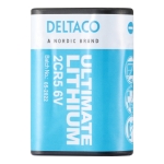 DELTACO Ultimate Μπαταρία Λιθίου 6V 2CR5 1 τεμάχιο Οικολογική FSC Συσκευασία ULT-2CR5-1P - Image 2