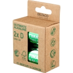 Deltaco Ultimate Αλκαλικές Μπαταρίες 1.5V LR20/D 2 τεμάχια Ecolabel ULT-LR20-2P