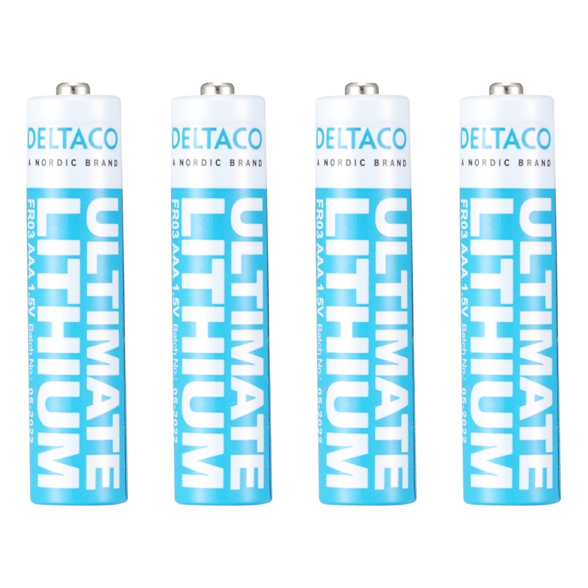 DELTACO Ultimate Μπαταρίες Λιθίου 1.5V LR03/AAA 4 τεμάχια Οικολογική FSC Συσκευασία ULT-R03LI-4P - Image 2